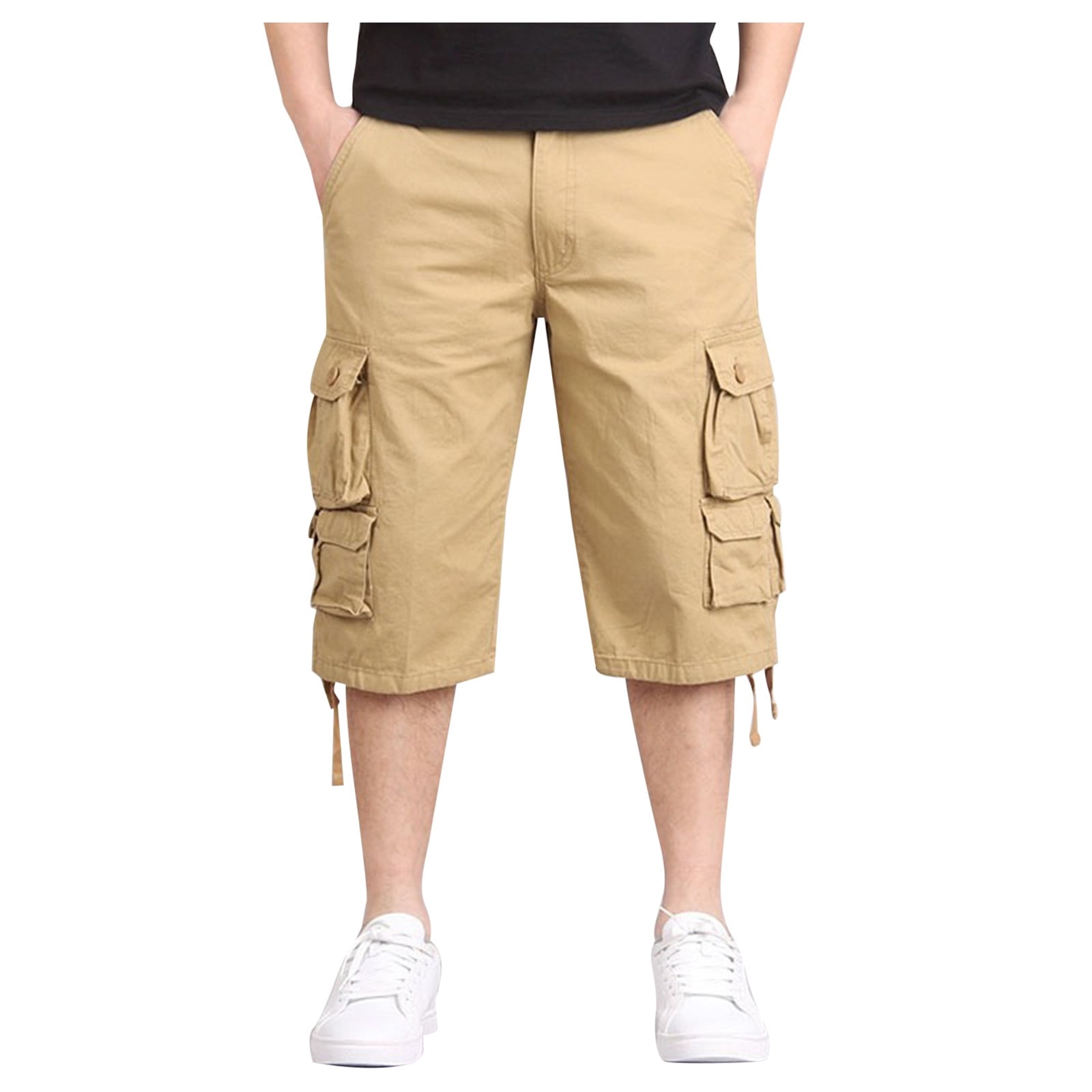 Kiittyyyy Baggy Cargo Shorts for Men Mens Shorts Zipper Pockets Mens