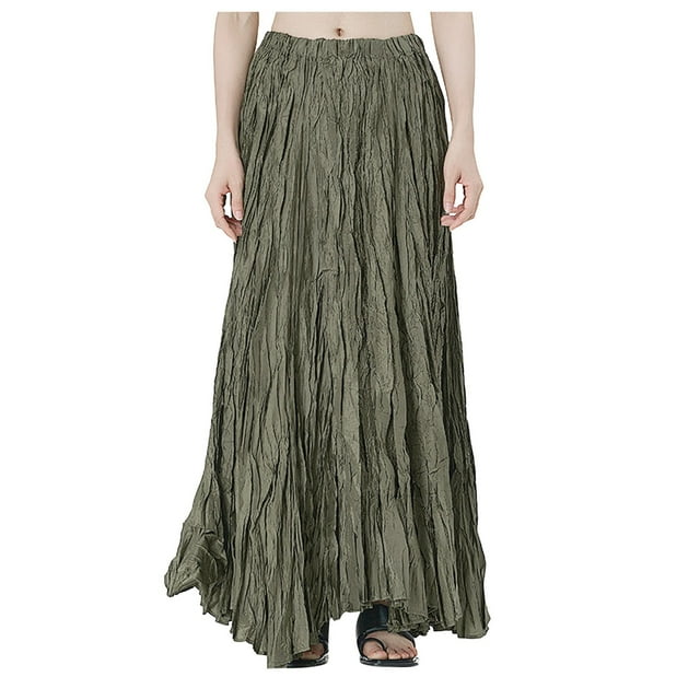 Kiittyyyy Plus Size Maxi Skirt Business Casual Skirts for Women Women's