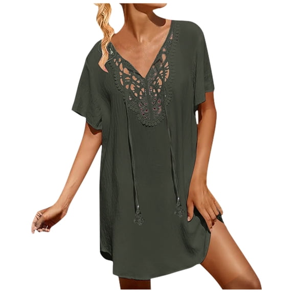Kiittyyyy Pool Cover ups Women - Ladies Swimsuit Cover up Clearance, Vacation Crochet Seethrough Beach Dress Beach Cover up Plus Size