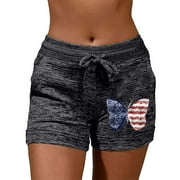 Kiittyyyy Short for Women To Workout in Clearance Shorts for Women Plus High Waisted Womens Drawstring Shorts Cotton Soft Shorts for Women Cotton Long Short for Women Made of Cotton