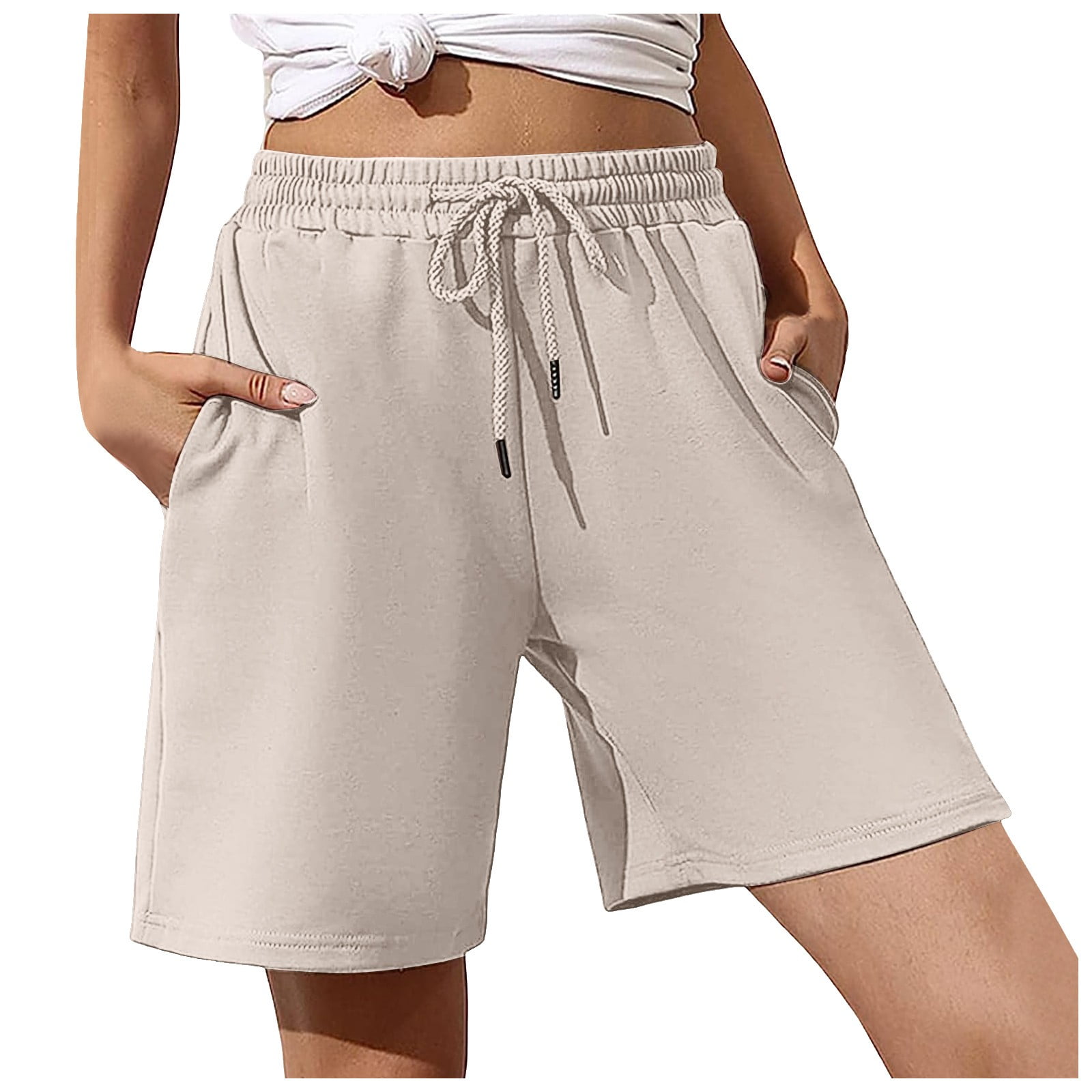 kiittyyyy-womens-shorts-cotton-womens-shorts-clearance-elastic-waist