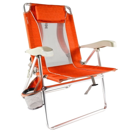 Kijaro Coast Tidal Wave Folding Camping Chairs, Fiji Sunset Orange