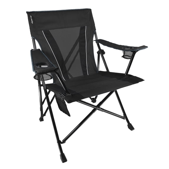 Kijaro Dual Lock XXL Seat Lock Camping Chairs with Carry Bag, Vik Black