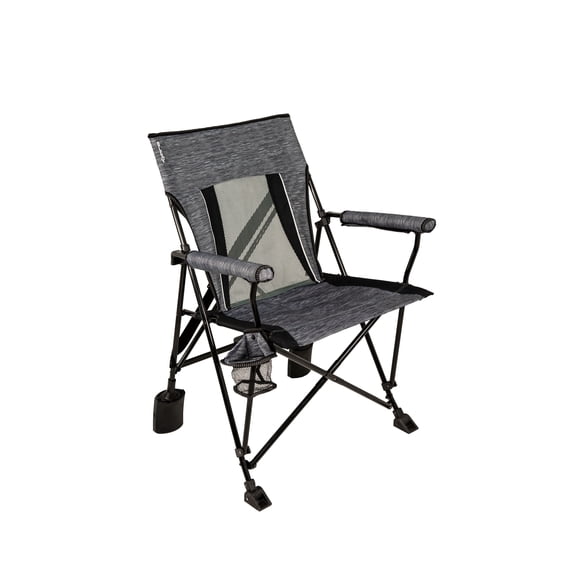 Kijaro Rok-It Portable Rocking Collapsible Camping Chairs with Carry Bag, Hallett Peak Gray Heathered