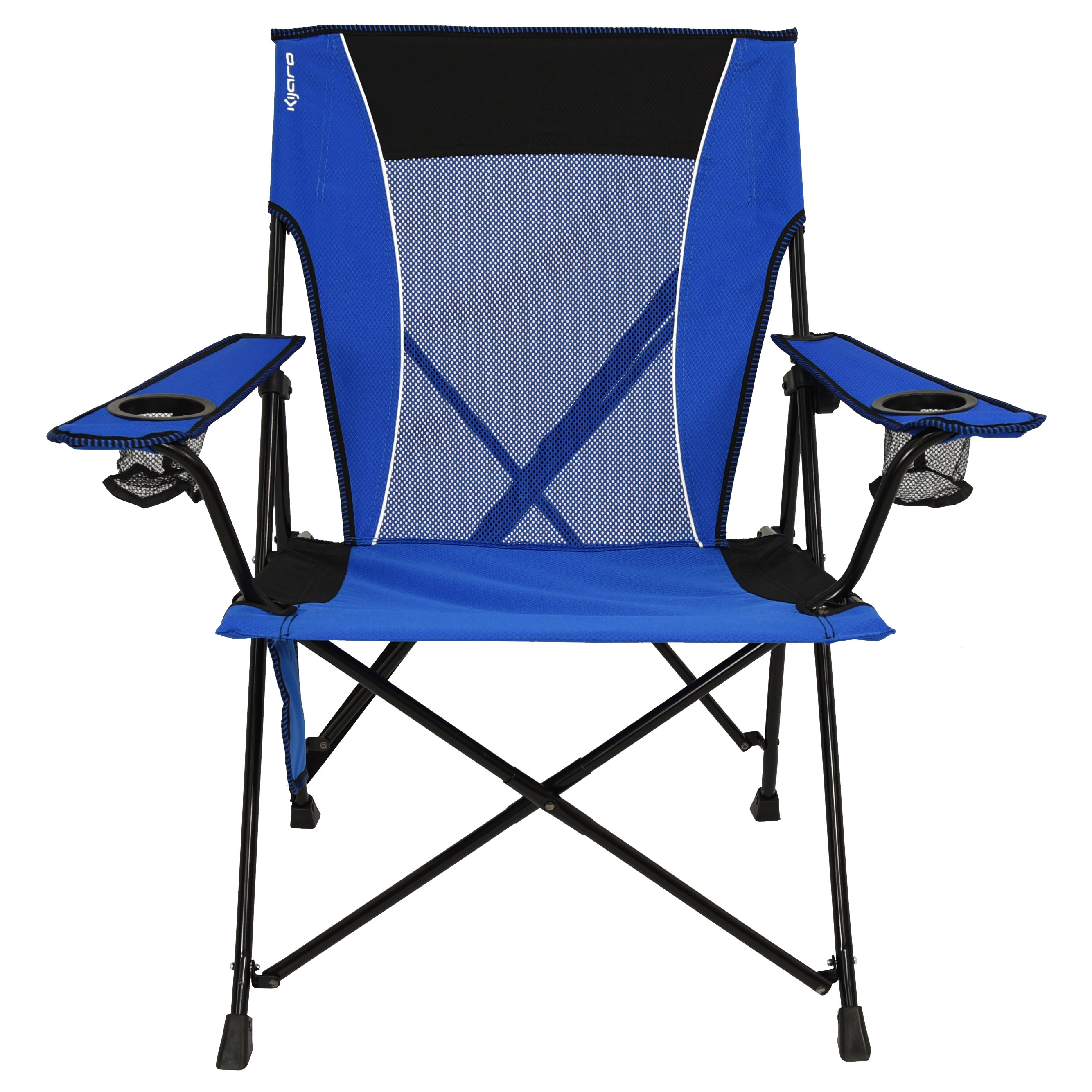 Kijaro Maldives Blue Recycled Repreve Fabric Dual Lock Camping Chair, 26 in. L x 35.5 in. W x 37 in" H, Weight 9.6 lbs. - image 1 of 3