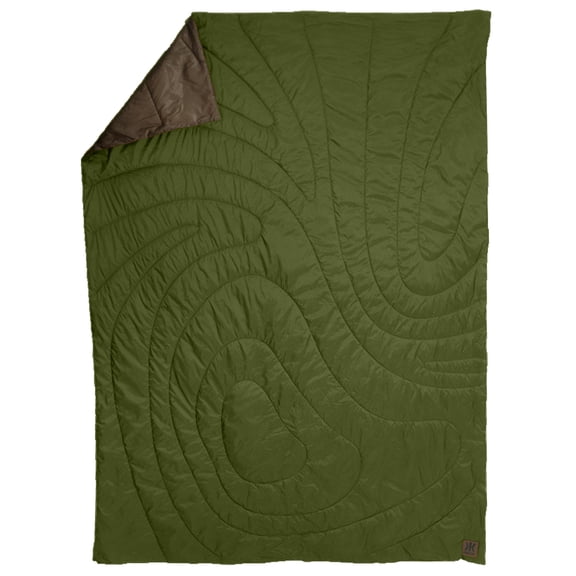 Kijaro Native Camp Quilt Portable Camping Chairs with Carry Bag, Hawksbill Crag Green Topo