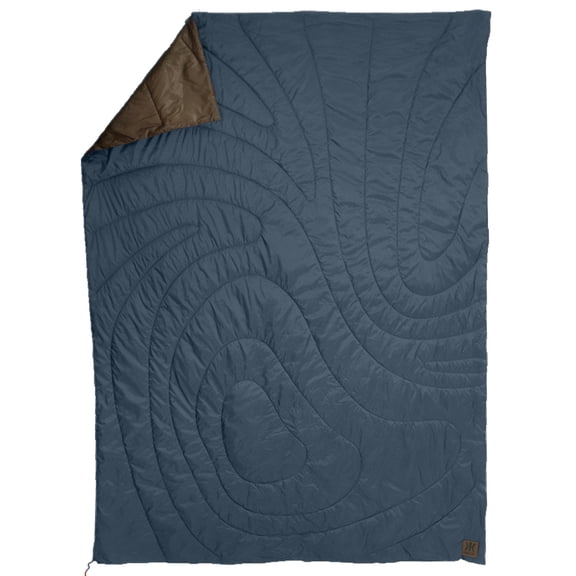 Kijaro Camp Quilt Native Smoky Mountain Blue Topo