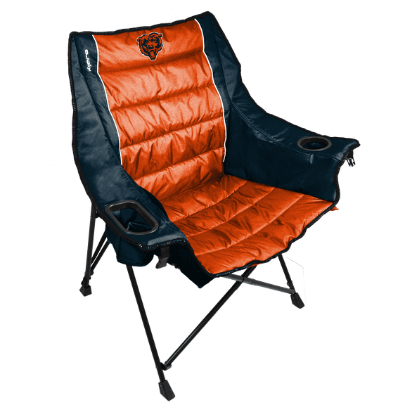 Kijaro Quilted Club Pro Chicago Bears Foldable Camping Chairs with Carry Bag