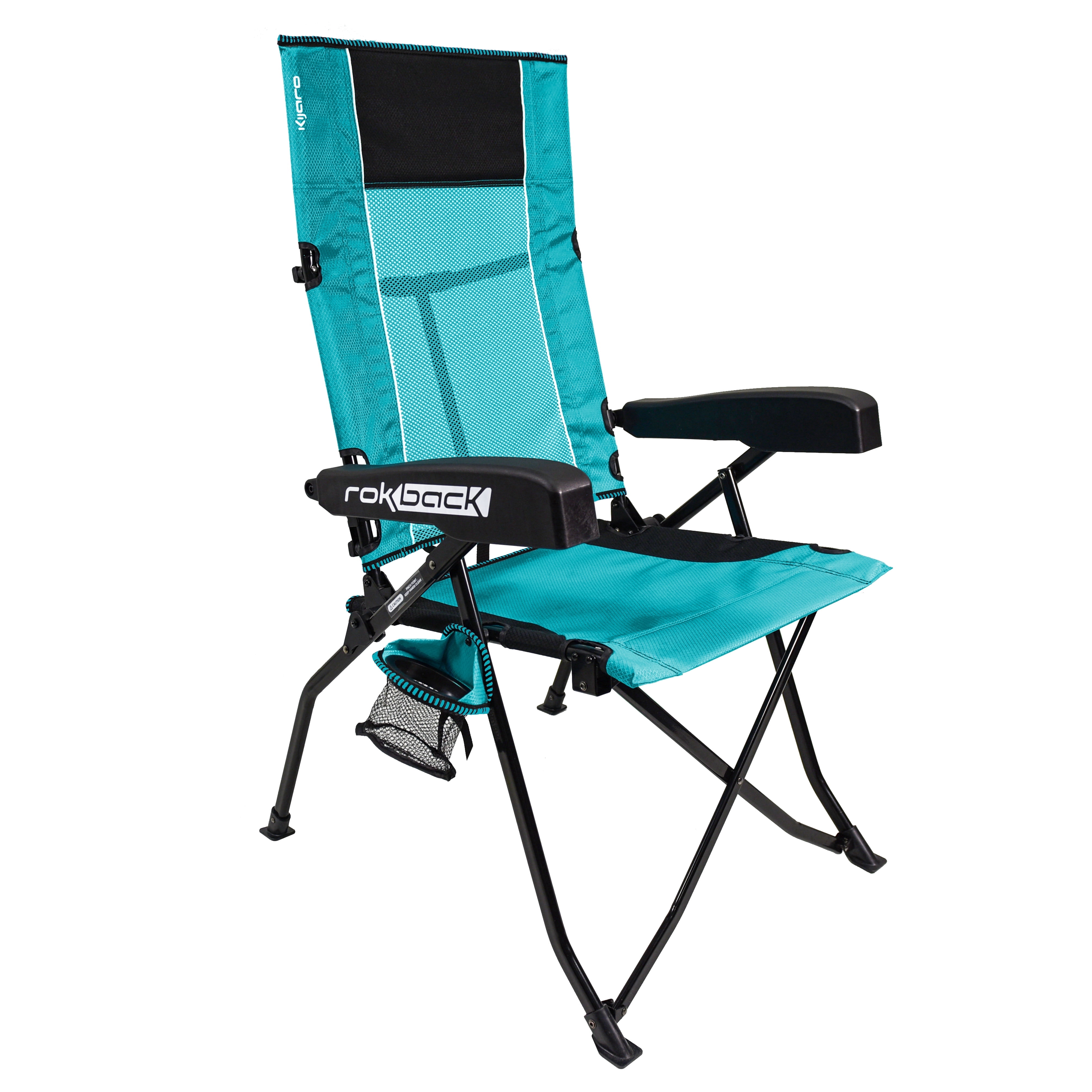 Kijaro Portable Rocker Camp Kijaro Rok-Back Apex Rocking Camping Chairs with Carry Bag, Ionian ...