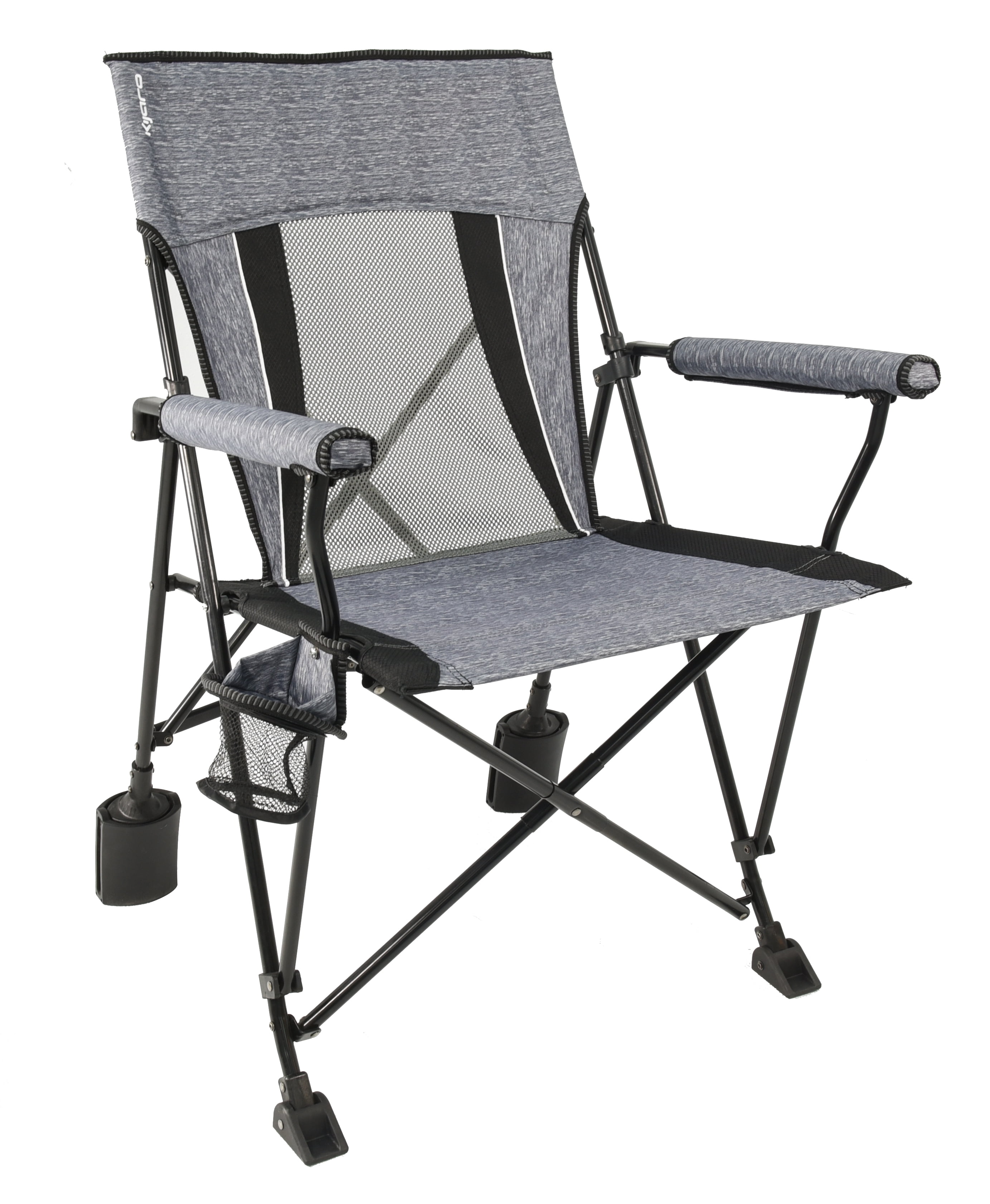 Kijaro Hallett Peak Gray Portable Rok it Camping Chair