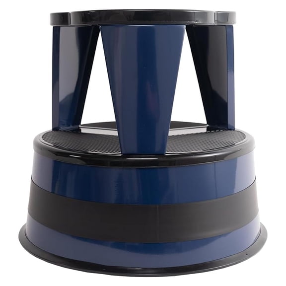 Kik Step Steel Step Stool - Two Step Stool, Holds 350 lbs (Blue)
