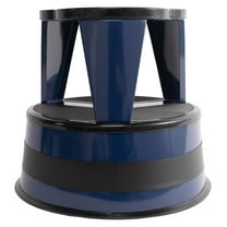 Kik Step Steel Step Stool - Two Step Stool, Holds 350 lbs (Blue)