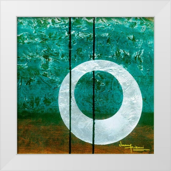 Kikani, Umang 15x15 White Modern Wood Framed Museum Art Print Titled - Aureole I