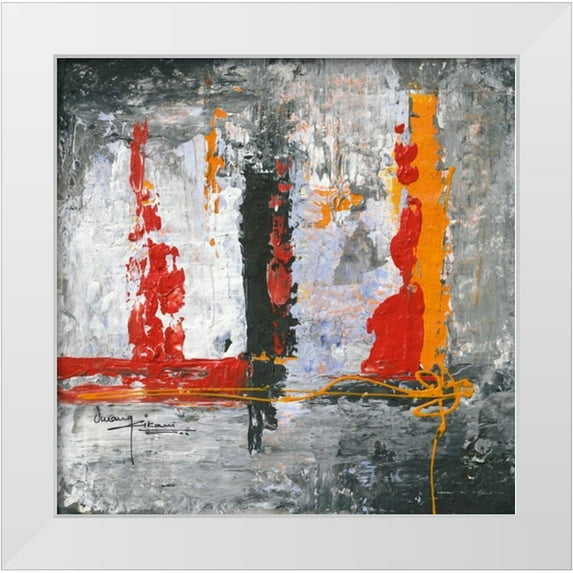 Kikani, Umang 20x20 White Modern Wood Framed Museum Art Print Titled - Urban Humanity II