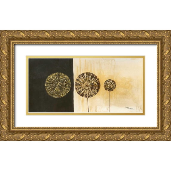 Kikani, Umang 24x13 Gold Ornate Wood Framed with Double Matting Museum Art Print Titled - Lollies I