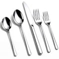 thumbnail image 1 of Kikcoin 20 Pcs Silverware Set for 4, Stainless Steel Flatware Sets, Mirror-Polished Cutlery Utensils, Spoons and Forks for Kitchen, 1 of 9