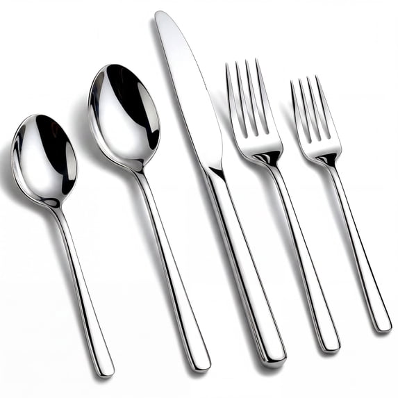 Kikcoin 20 Pcs Silverware Set for 4, Stainless Steel Flatware Sets, Mirror-Polished Cutlery Utensils, Spoons and Forks for Kitchen