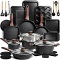 thumbnail image 1 of Kikcoin 34-Piece Pots and Pans Set, Dishwasher-Safe Non Stick Pots and Pans with Utensils, Premium Bakeware and Cookware Set for Kitchen, Black, 1 of 12