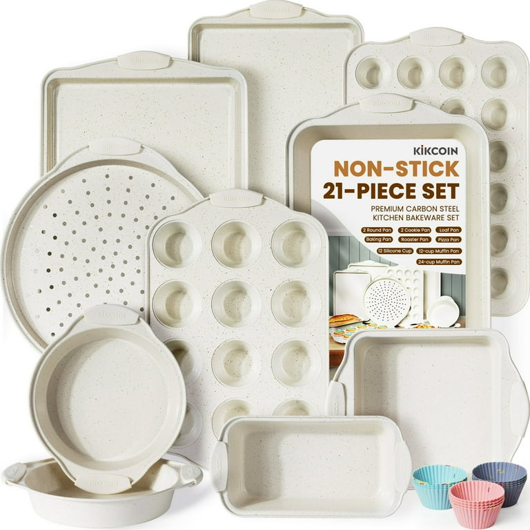 Bakeware Set Quality Oven Trays Kikcoin Bakeware Set, 21-Piece
