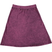 Kiki Riki Womens Cotton A-line Spandex Skirt -4930 hot pink large