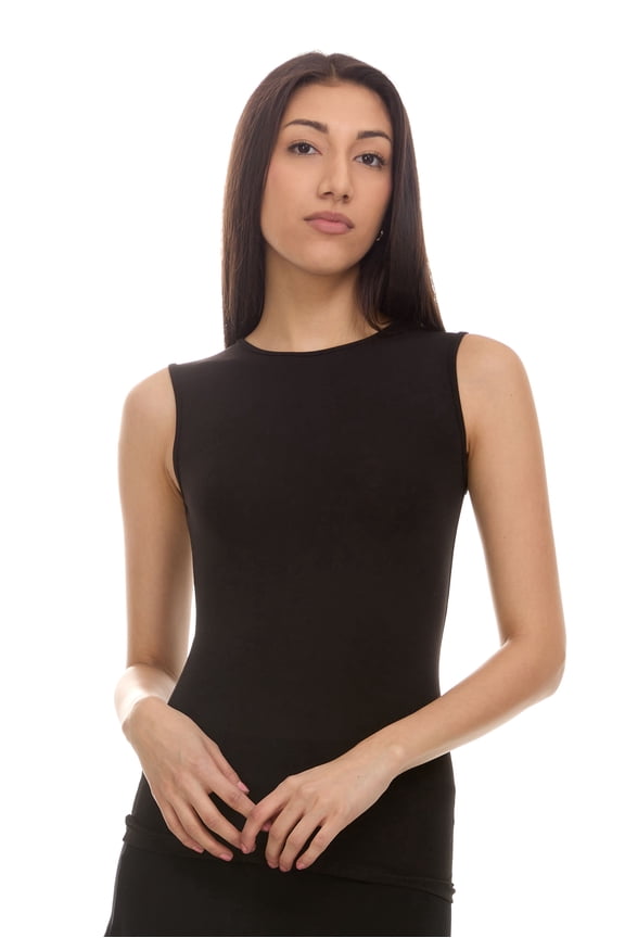 Women's Sleeveless Shell/T-Shirt Black Large