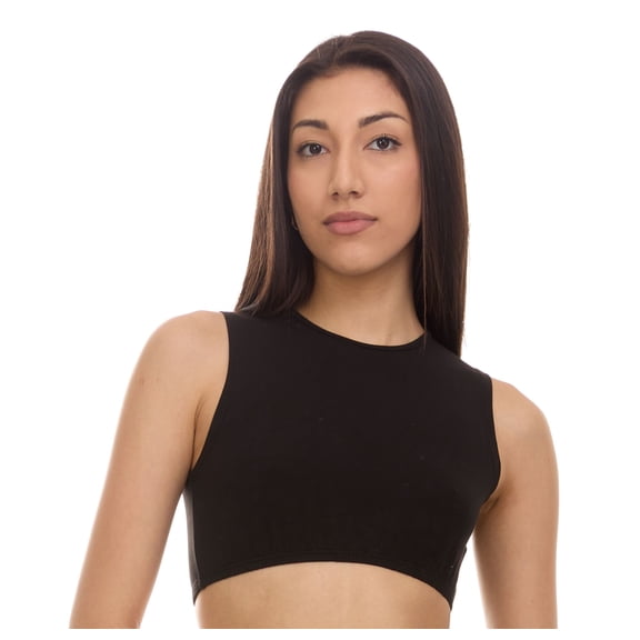 KIKI RIKI Womens Sleeveless Crop Shell - 14915 - Black, X-Small