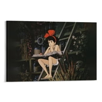 Kiki's Delivery Service Anime HOT Poster Japanese Canvas Poster Wall Art Picture Prints Hanging Photo Gift Decor Home Posters Artworks 24x36inch(60x90cm)