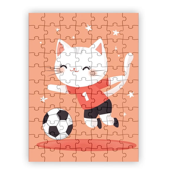 Kiki the Kicking Kitten Jigsaw Puzzle by Dancing Littles Jungle - 88 Pieces
