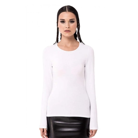 Kikiriki Wide Neck Long Sleeve Cotton Shell