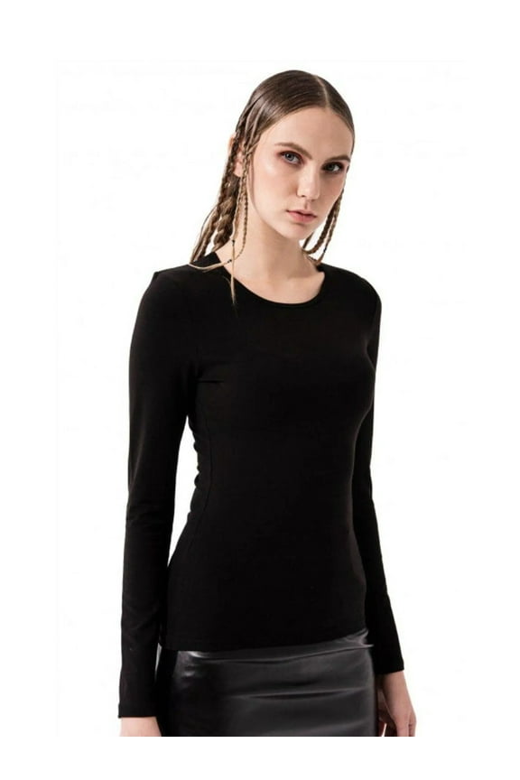 Kikiriki Wide Neck Long Sleeve Cotton Shell