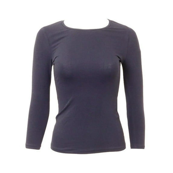 Kikiriki Wide Neck Three Quarter Sleeve Cotton Shell
