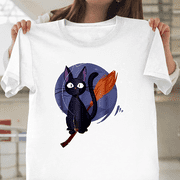 Kikis Delivery Service JiJi Cat Cute Kawaii Anime Unisex T-Shirt, up to size 3XL.