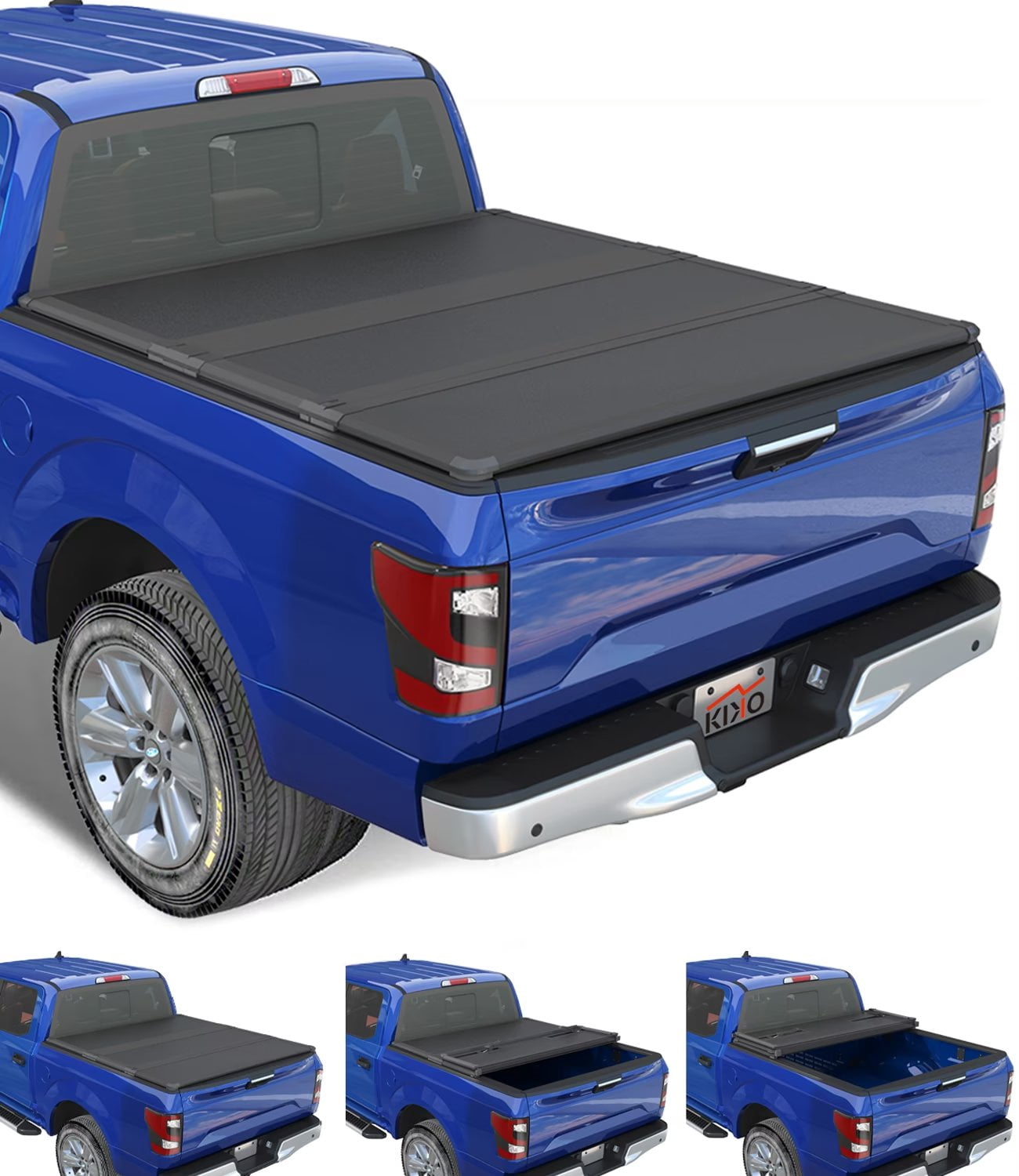 Kikito Professional FRP Hard TriFold Truck Bed Tonneau Cover for 2017