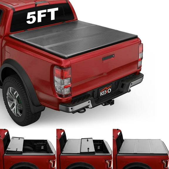 Kikito Professional FRP Hard Tri-Fold Truck Bed Tonneau Cover for 2019-2025 Ranger 5ft (61in) Bed