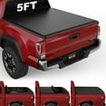 thumbnail image 1 of Kikito Vinyl Soft Roll-Up Tonneau Cover Truck Bed for 2016-2025 Tacoma 5FT (60.5in) Bed (for Models with The Deck Rail System), 1 of 9