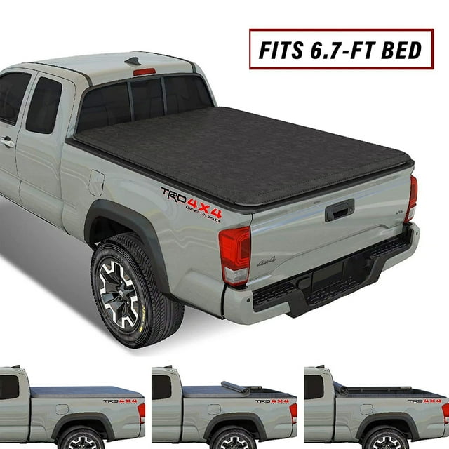 Kikito Vinyl Soft Roll-Up Tonneau Cover Truck Bed for 2022-2024 Tundra ...