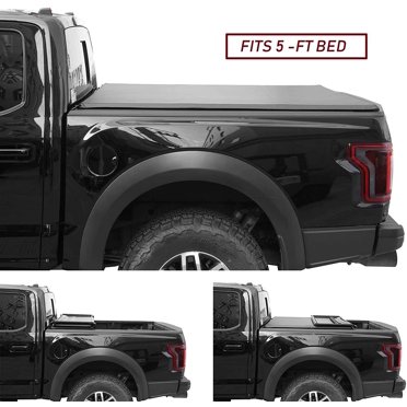 Tri-Fold Tonneau Cover For 5ft Bed – Nissan Frontier & Suzuki Equator W/ Lamp