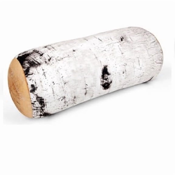 Kikkerland Log Head Rest, Micro Bead Neck and Leg Cushion, Birch