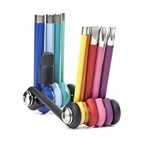 9-in-1 Rainbow Multi-Tool with Allen Wrenches and Screwdriver Bits