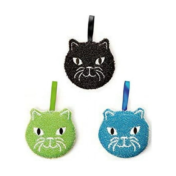 Kikkerland Sponge Kitty 3pc set
