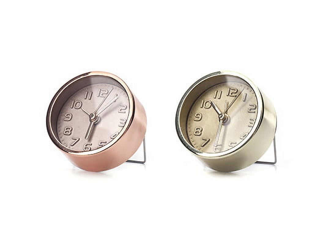 Kikkerland Gold and Copper Alarm Clock