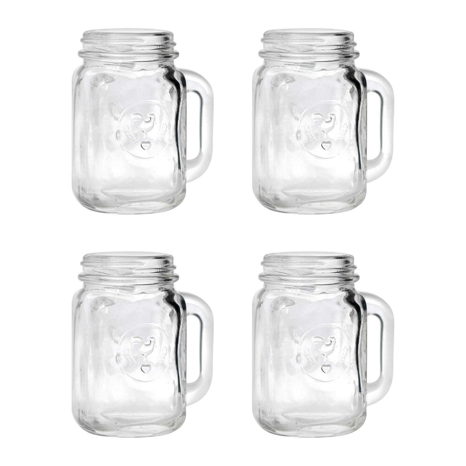 Kikkerland Mason Jar Shot Glasses (Set of 4)
