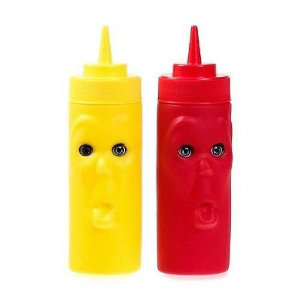 Kikkerland Max & Moris Blink / Blinking Ketchup & Mustard Bottles