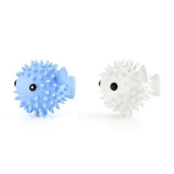 Kikkerland Puffer Fish Laundry Reusable Dryer Buddies (Set of 2)