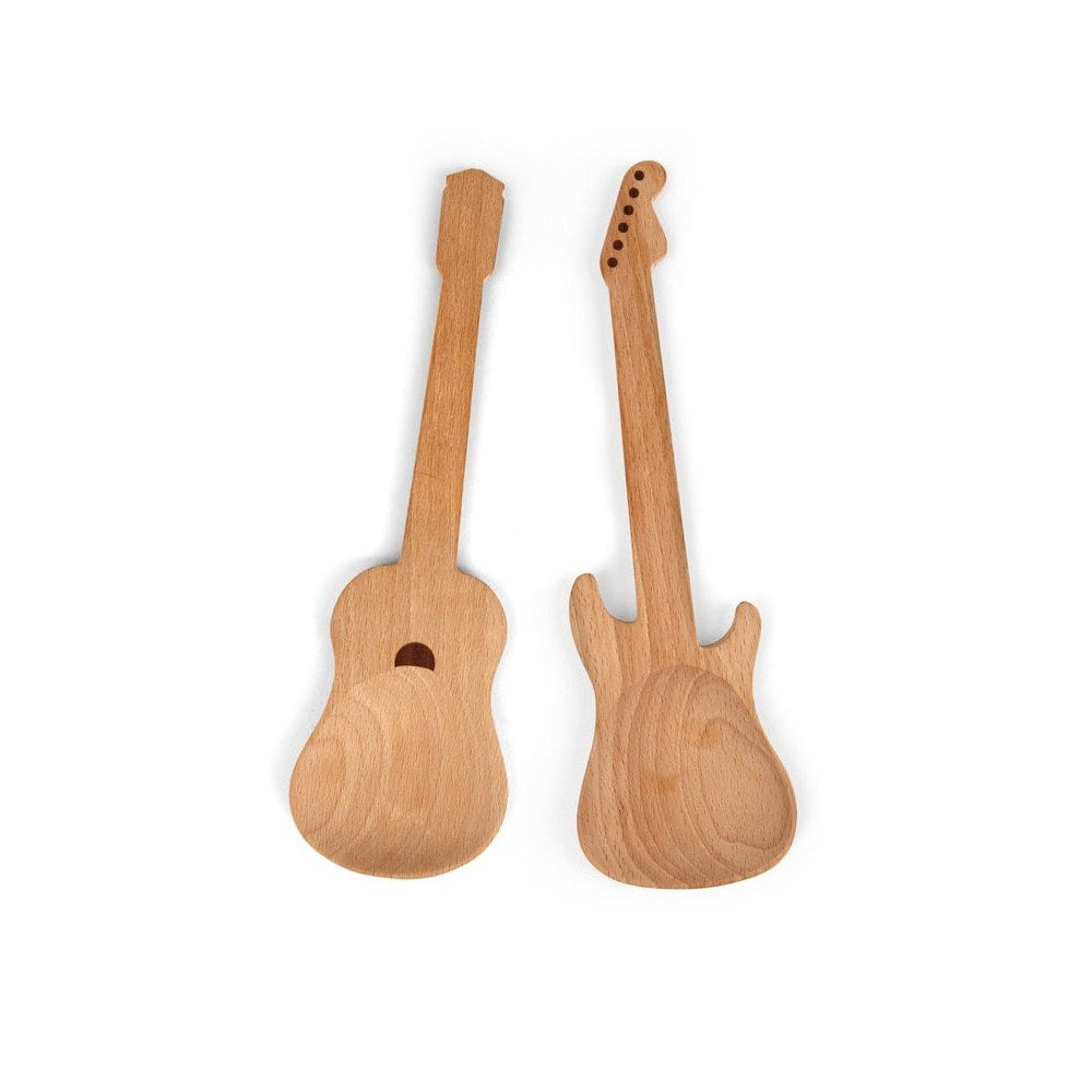 Crate & Barrel Beechwood And Stainless Steel Utensils, Set Of 6 | Crate & Barrel