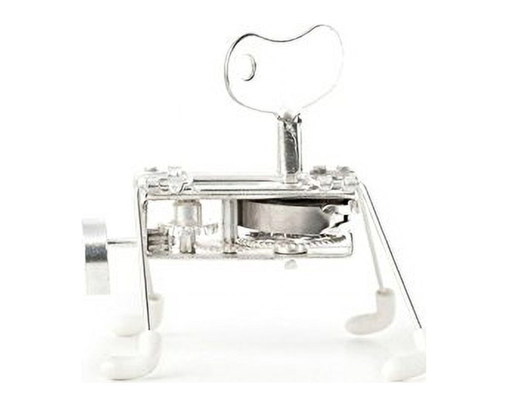 Kikkerland Spinney Metal Wind Up Toy, Silver Limited Edition