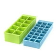 thumbnail image 1 of Kikkerland Stackable Medium &amp; Large Ice Cube Tray / Mold 2pc Set, 1 of 1