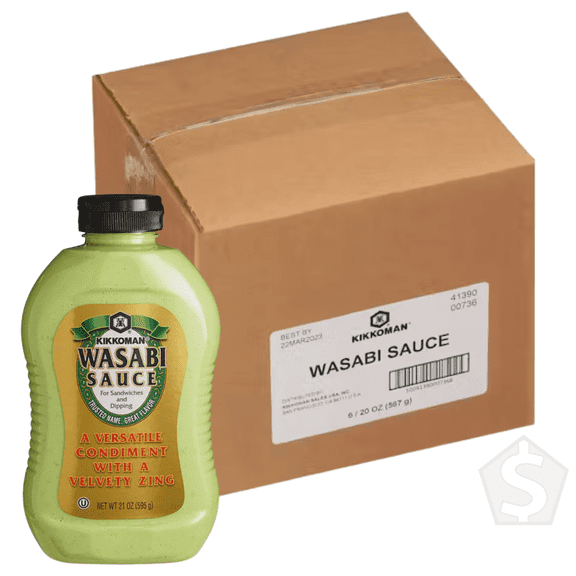 Kikkoman 21 oz. Wasabi Sauce Bottle - 6/Case
