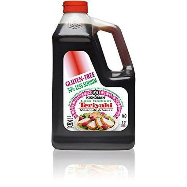 Kikkoman 50 Less Sodium Gluten Free Gourmet Teriyaki Marinade and