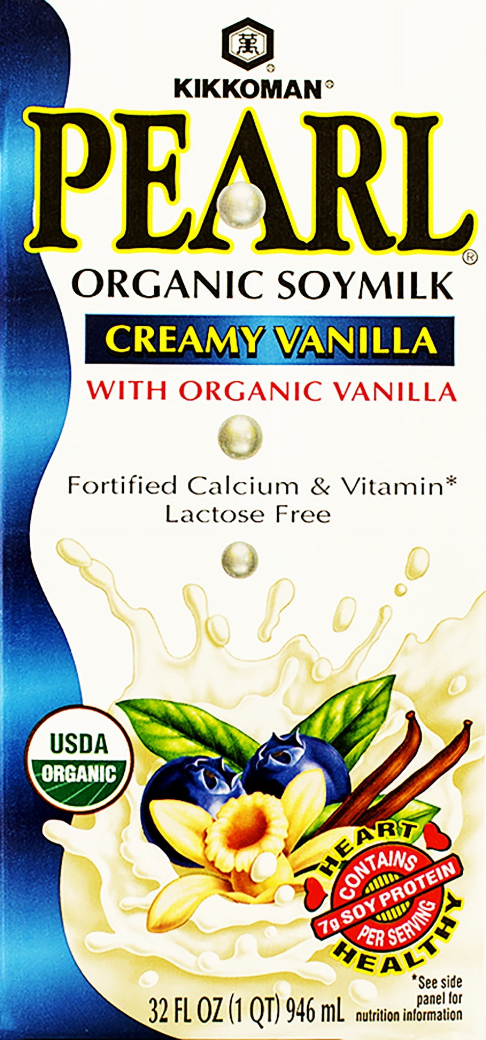 Kikkoman Creamy Vanilla Pearl Organic Soymilk, 32 fl oz